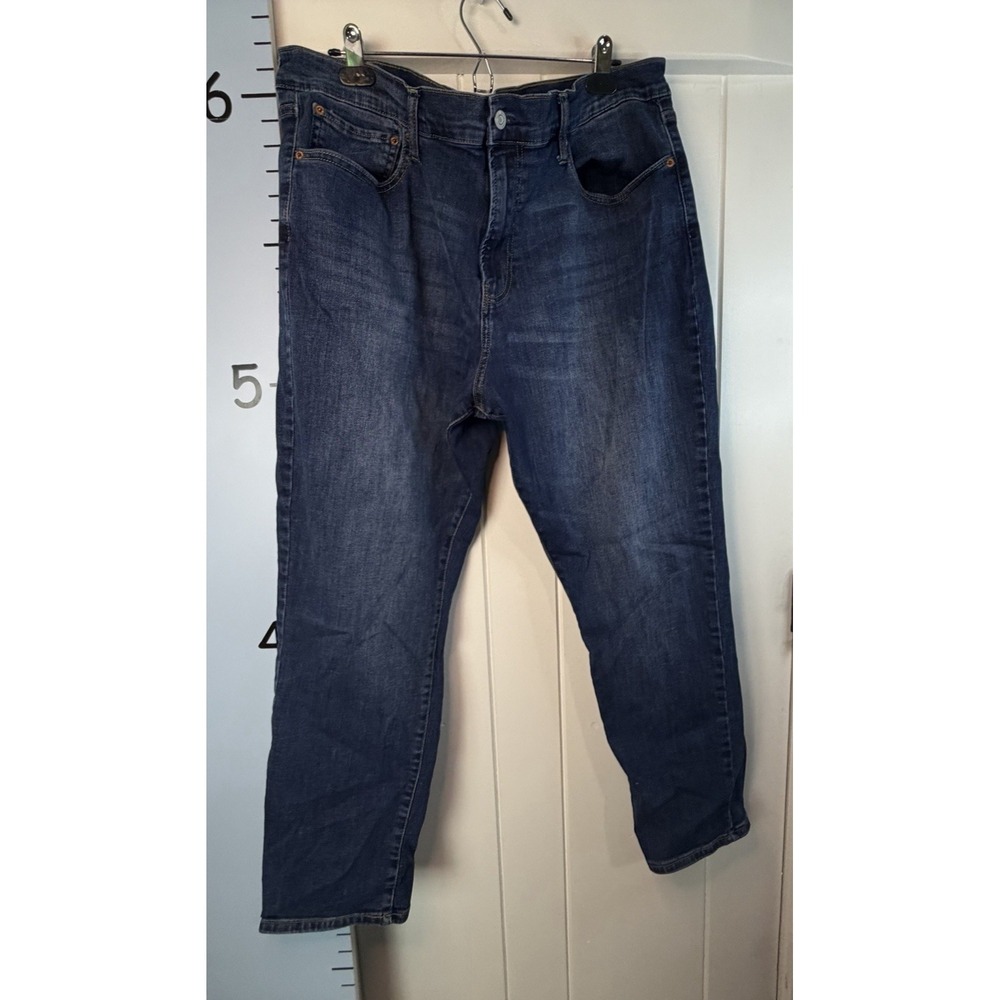 Lucky Brand Jeans 410 Athletic Straight Fit Men 40X30 Blue Denim Western Cowboy